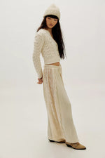 PRETTY IN POINTELLE CARDIGAN - IVORY