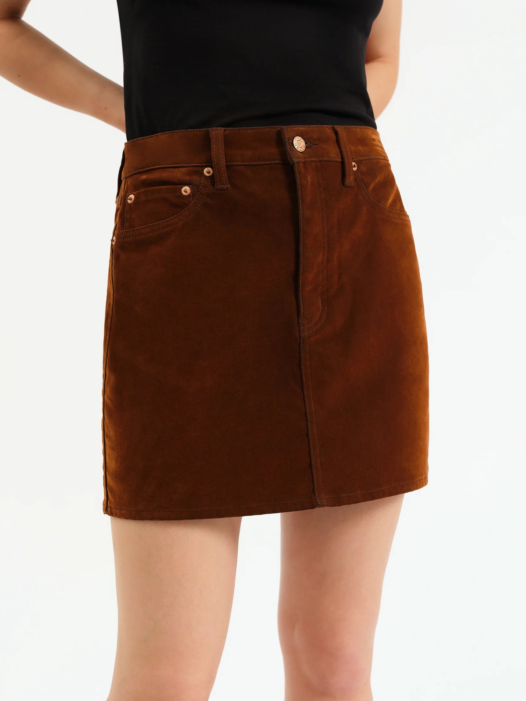STASH SKIRT - COGNAC