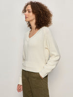 PERFECT VNECK SWEATER - VINTAGE IVORY