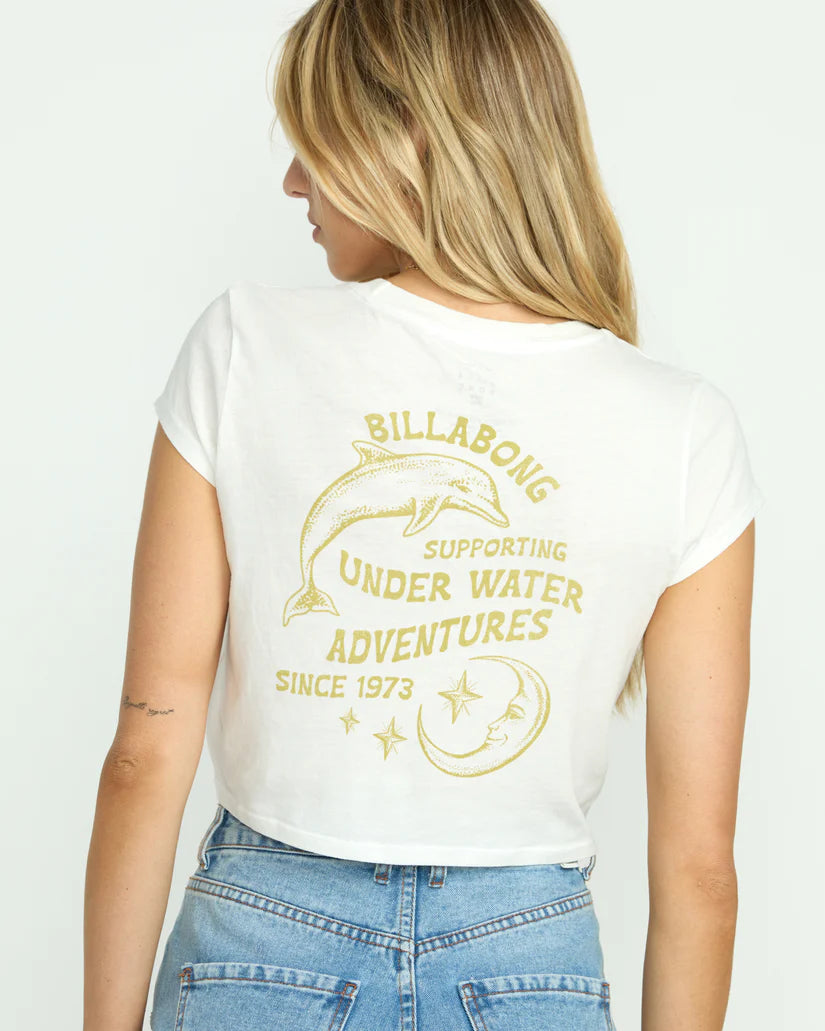 SUNSHINE SURF BABES TEE - SALT CRYSTAL