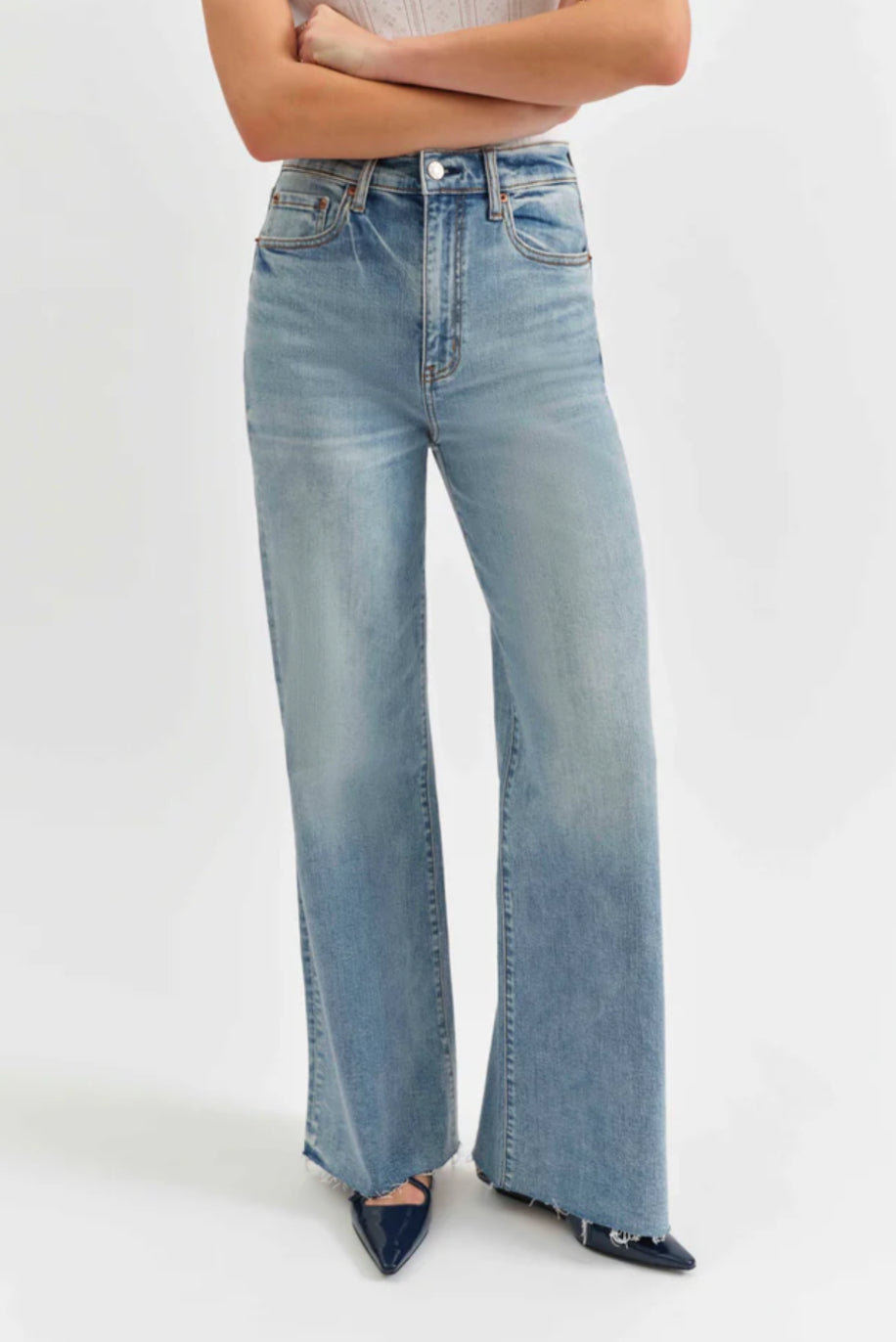 FAR OUT HIGH RISE WIDE LEG - FOOLS GOLD