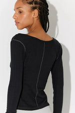 END GAME POINTELLE LONG SLEEVE-BLACK