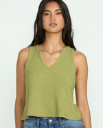 AYA SUN KNIT TANK - AVOCADO