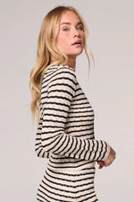 CARDINAL CARDIGAN - BLACK WHITE