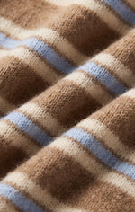 Medina Stripe Cardigan - Golden Caramel