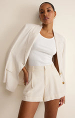 VANTAGE LINEN SHORT - CLOUD