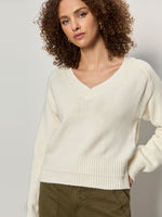 PERFECT VNECK SWEATER - VINTAGE IVORY