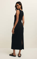 CLARKE MIDI DRESS-BLACK