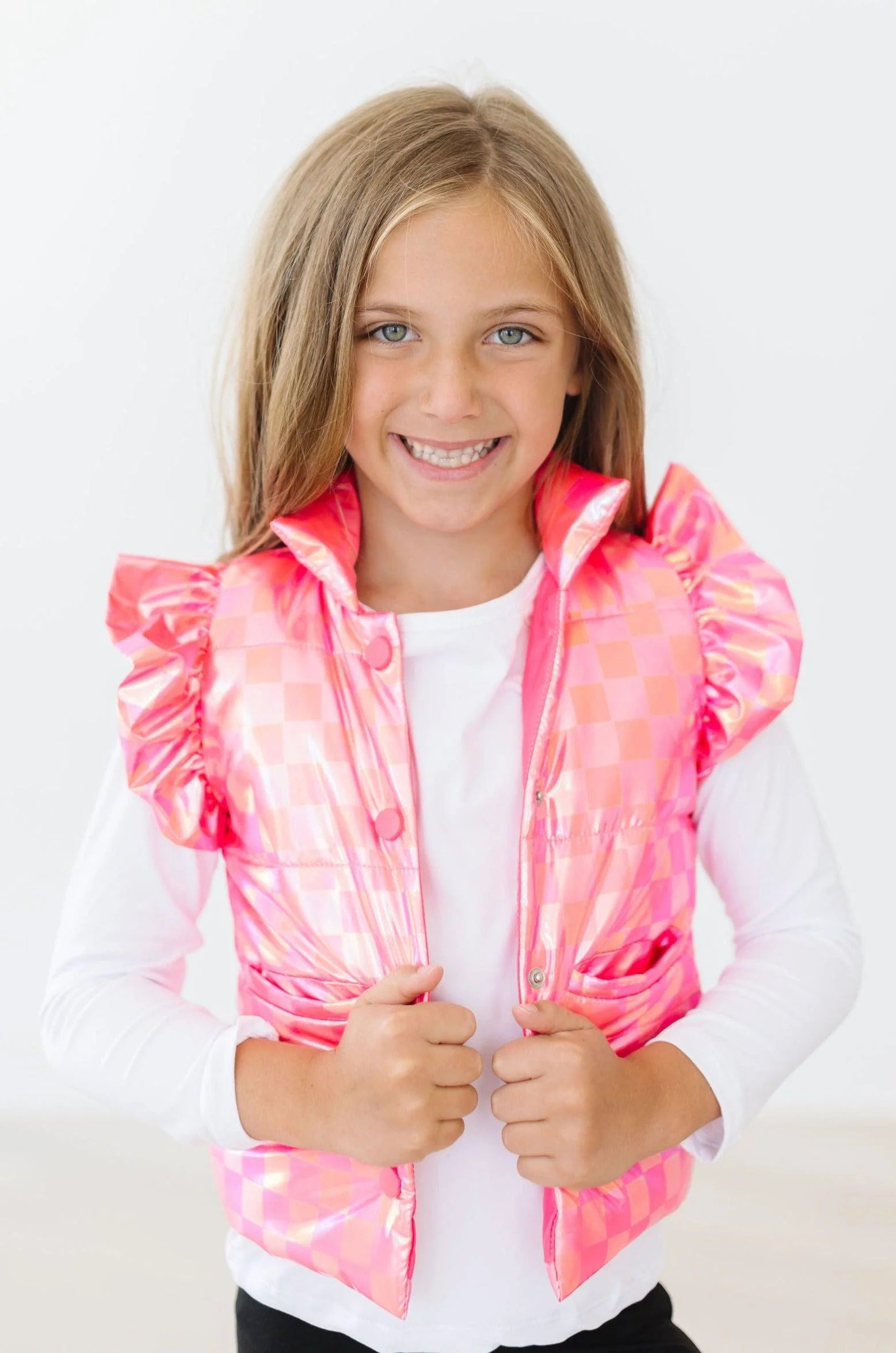 NEON PINK PUFFER VEST