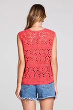 CHELSEE VEST - CRANBERRY