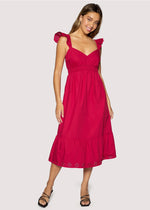MIDI DRESS-RED