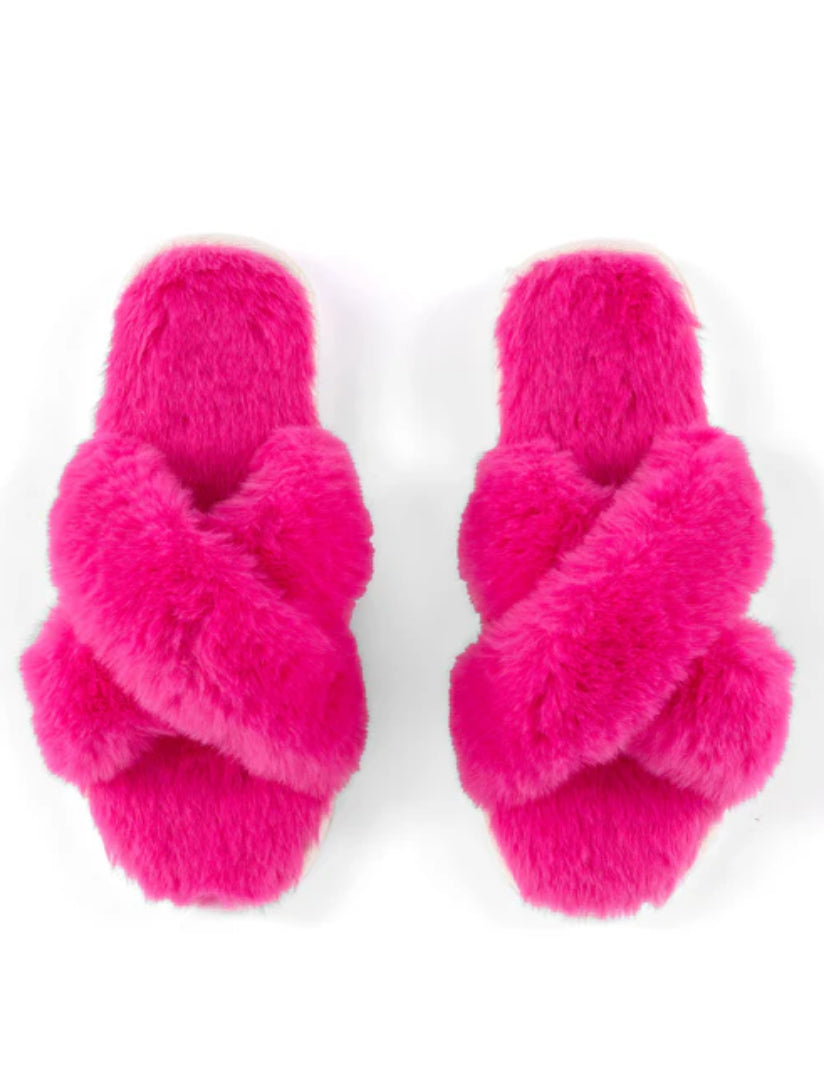 SLIPPERS - HOT PINK