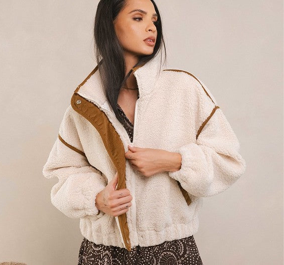 SHERPA JACKET-IVORY