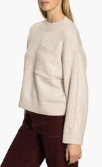 ONE POCKET SWEATER - HEATHER PEARL