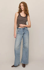 The Stunner Mid Rise Wide Leg - Downtown