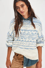 DANI PATTERN SWEATER - CLOUD COMBO