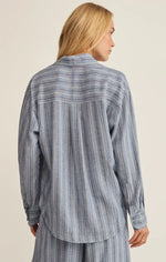 THE PERFECT STRIPED BUTTON UP - INDIGO