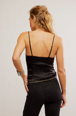 LAST CALL STRAPPY TANK - BLACK