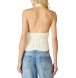 OPAL HALTER SWEATER TOP-NATURAL