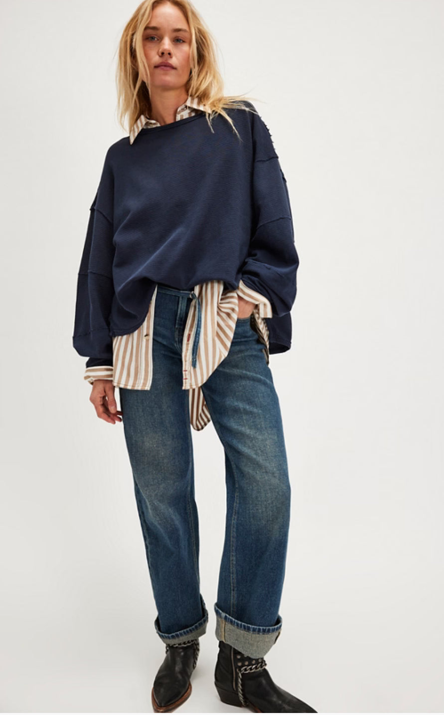 TOTAL ECLIPSE PULLOVER-DEEPER IRIS