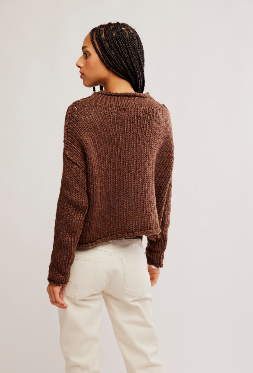 OPAL ROLLNECK SWEATER-CHICORY COFFEE