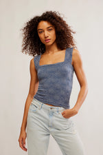 LOVE LETTERS CAMI-BLUE MOTIF