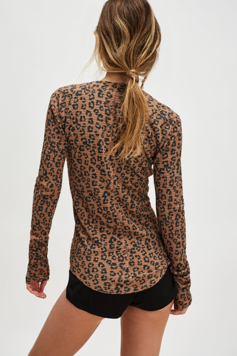 GOING PLACES PRINTED TOP-NATURAL COMBO