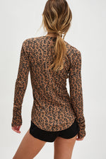 GOING PLACES PRINTED TOP-NATURAL COMBO