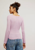 BIG LOVE CARDIGAN - PLUM BLOSSOM