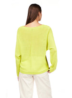 EASY KNITWEAR TOP - CHARTREUSE