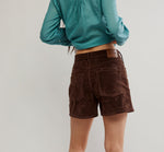 TIPPI VEGAN SUEDE SHORT - CHICORY COFFEE