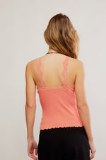 SPRING FEVER CAMI - CORAL CRIMSON