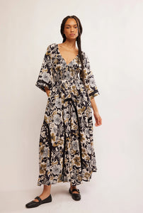 PRINTED DIXIE MAXI - BLACK COMBO