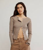 TILLY LONG SLEEVE CARDIGAN - FALLEN ROCK