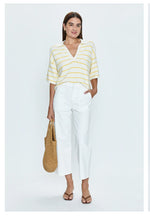 MARLOW POLO - DANDELION STRIPE