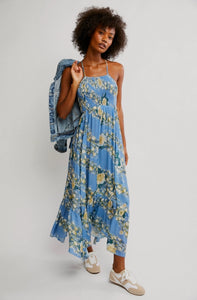 HEAT WAVE PRINTED MAXI - ALLURE BLUE COMBO