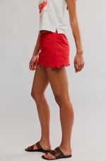 EYES ON YOU SKORT-HIGH RISK RED