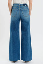 FAR OUT HIGH RISE WIDE LEG DENIM-NEW INDIGO