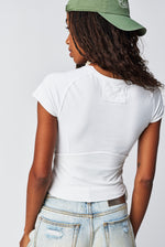 PROTAGONIST CROPPED TEE-WHITE
