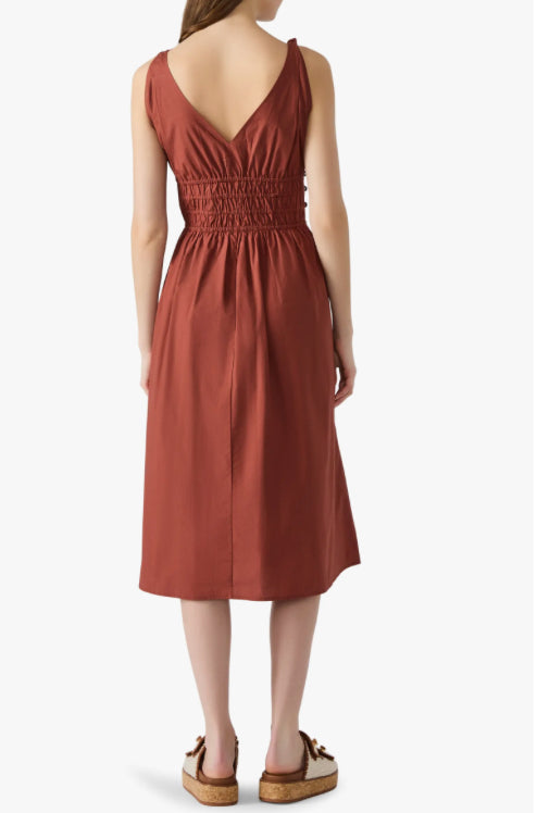 KASSIE DRESS - DUSTY BRICK