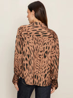 COLETTE SHIRT-MOCHA LEO