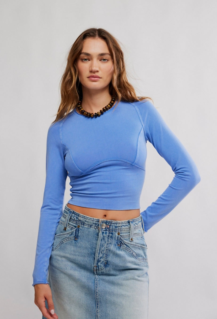 PROTAGONIST LONG SLEEVE - CORNFLOWER BLUE