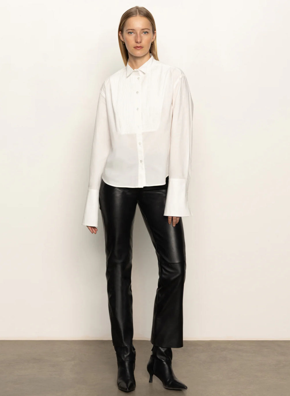 NEW ERA TUXEDO SHIRT-WHITE