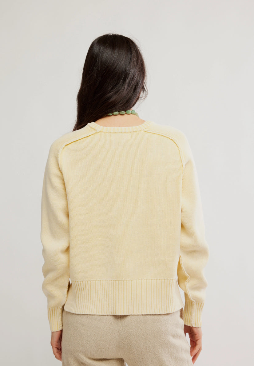 SPRING STREET PULLOVER - BANANA CREAM