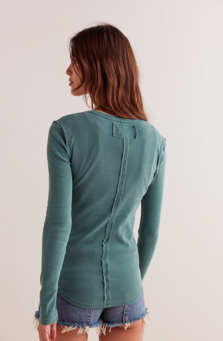 JAMIE HENLEY TOP- UNCUT EMERALD