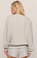Boyfriend Game Day Sweatshirt - Feather Grey