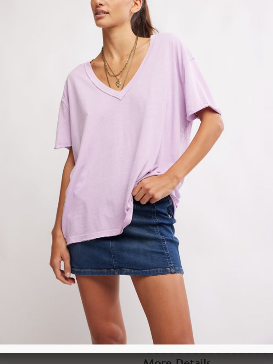 NINA V NECK TEE - FAIRY WINGS