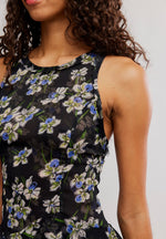 RAVEN PRINTED MINI DRESS-MIDNIGHT COMBO