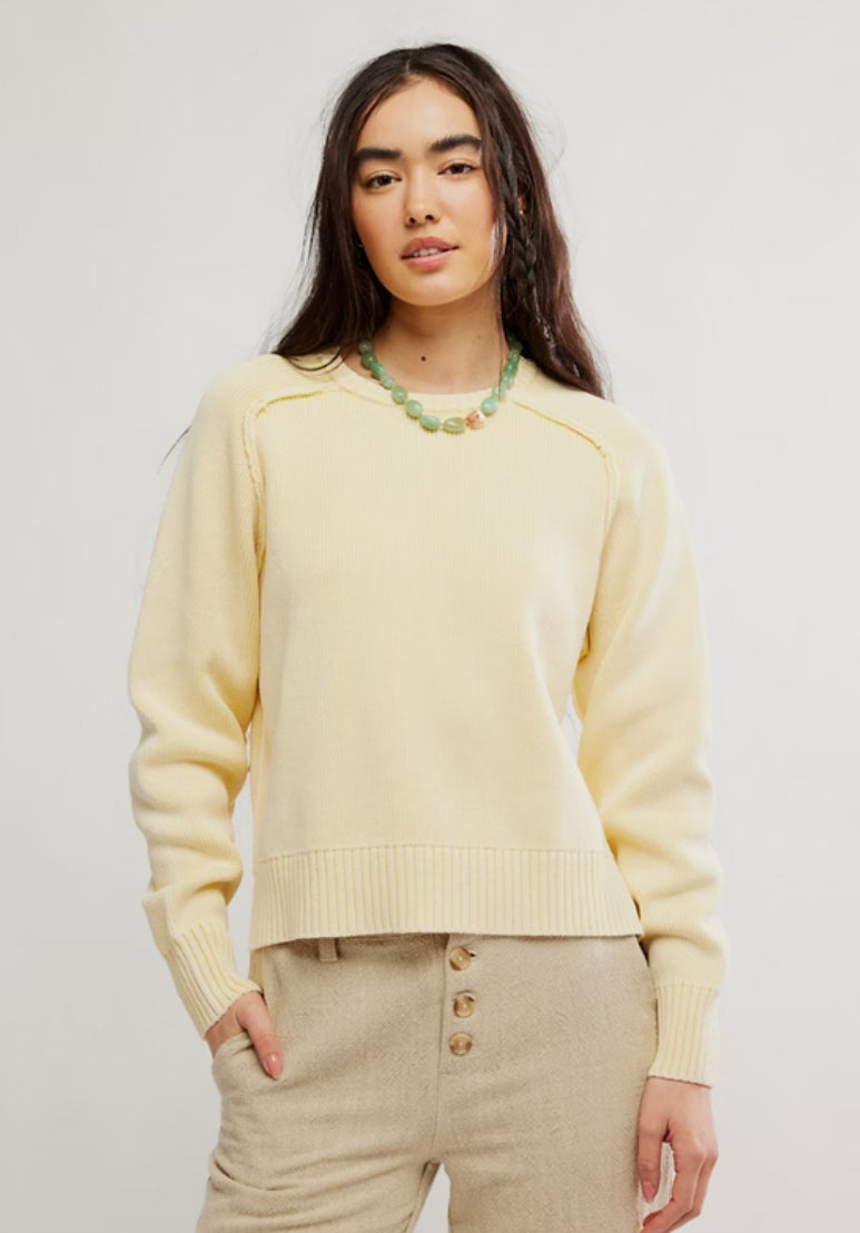 SPRING STREET PULLOVER - BANANA CREAM