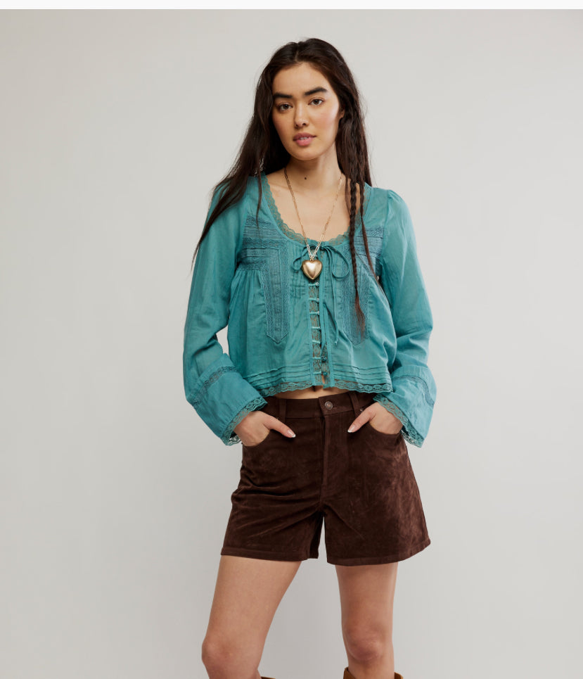 TIPPI VEGAN SUEDE SHORT - CHICORY COFFEE